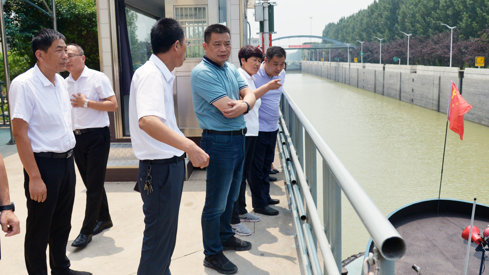 市港航事业发展中心田冠军同志调研港航污染防治工作