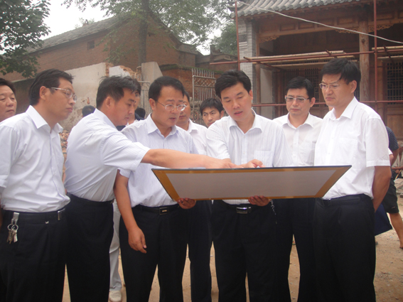 市文物局图赵东升督导调研大运河南旺枢纽工程大遗址保护与申遗工作